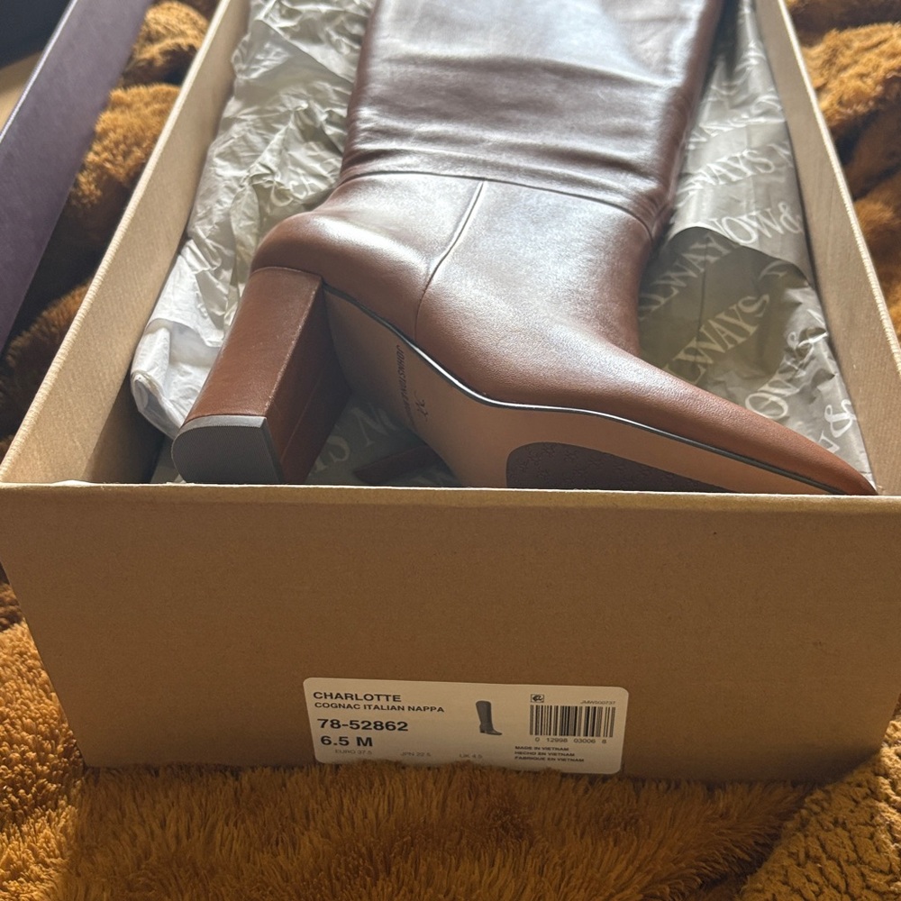 Johnston & Murphy Cognac Heeled Boots